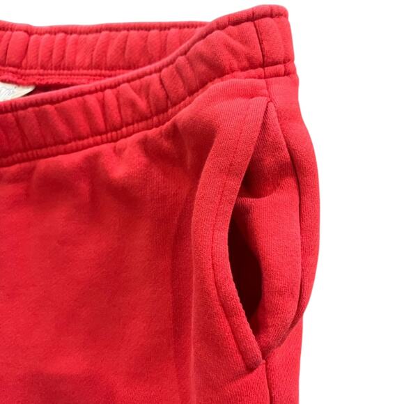 Universal Threads Womens Sweatpants Medium Red Very Wide Leg Cut Off Barrel Raw - Picture 5 of 8